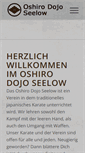Mobile Screenshot of karate-seelow.de
